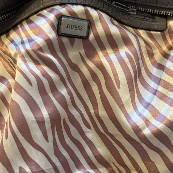 BUNDLE WITH A WALLET AND SAVE - Guess Grey Canvas Purse - Picture 9 of 12